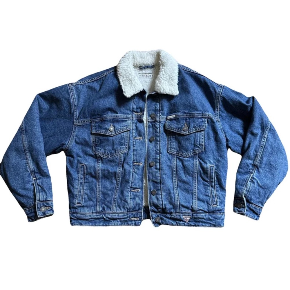 Guess Sherpa trucker denim jacket